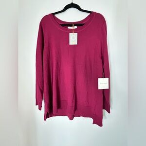 Ellen Tracy 100% Wool Fuchsia Sweater